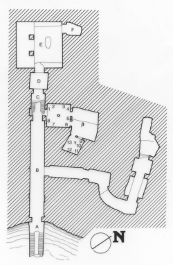 59. plattegrond van het graf van Echnaton
