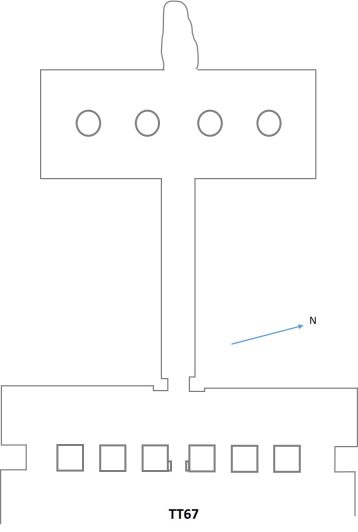 Schematische weergave van TT67