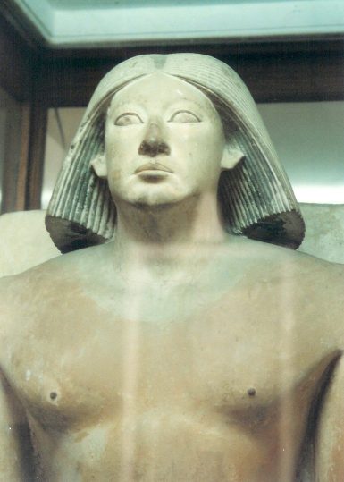 Ranefer met pruik mastaba 40 sakkara 5e dyn.